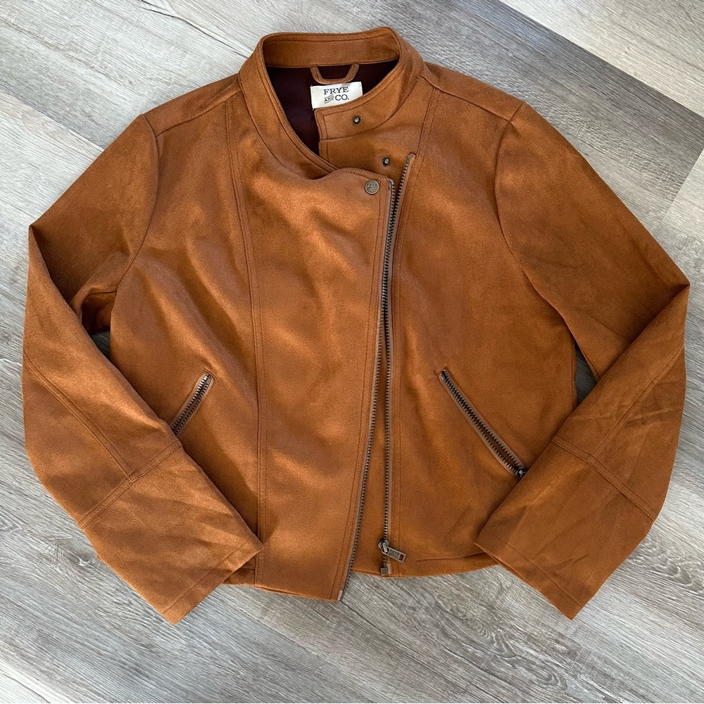 Frye & Co soft faux suede jacket, size L